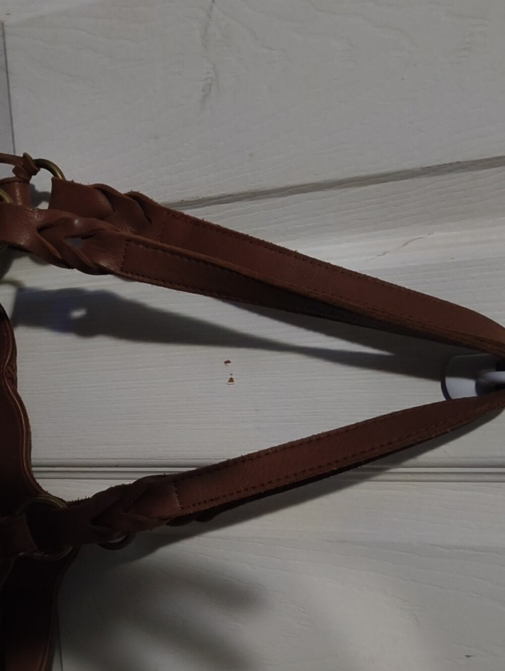 The Sak Brown Embossed Leather Shoulder Tote with Tassel - Picture 6 of 8